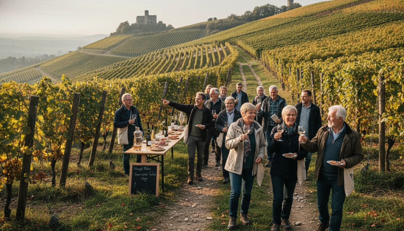Weinwanderung in der Saale-Unstrut-Region